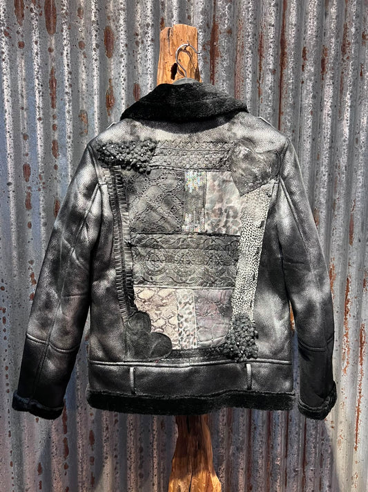 Chaqueta Bejar Negra Plateada
