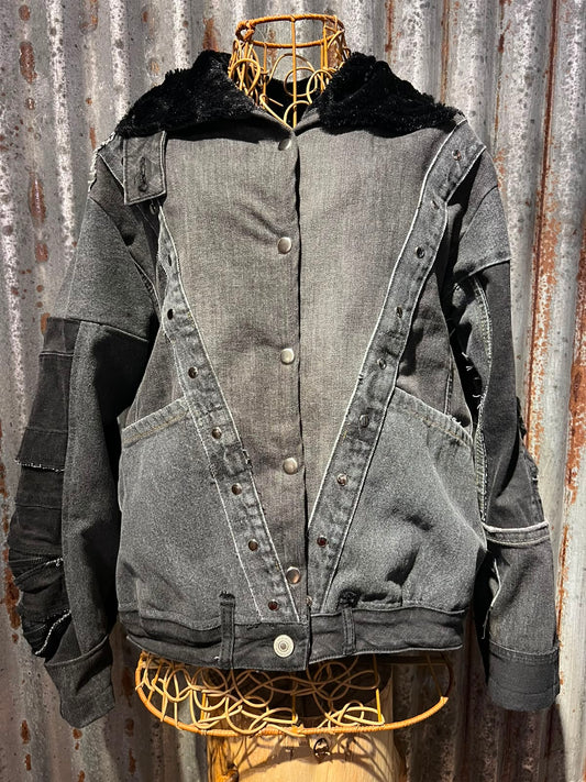 Chaqueta Cierre Gris